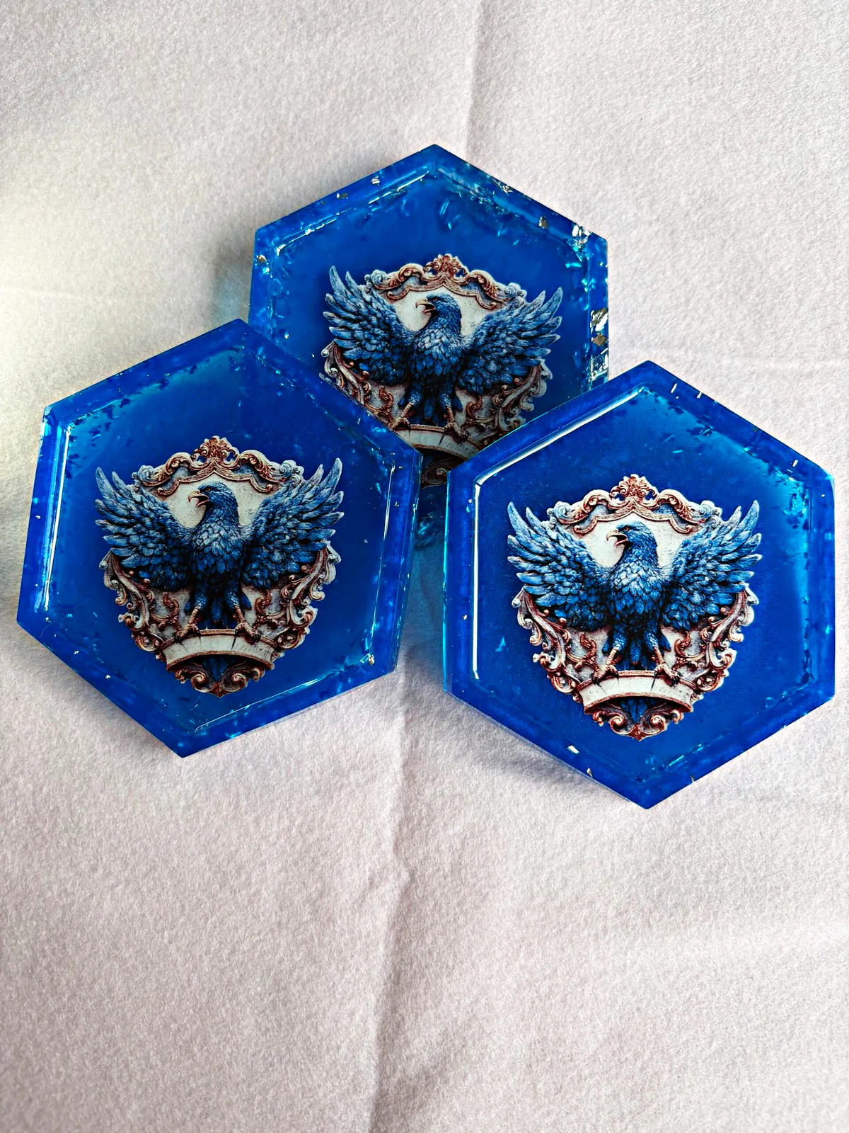 Pièces en résine de l’atelier