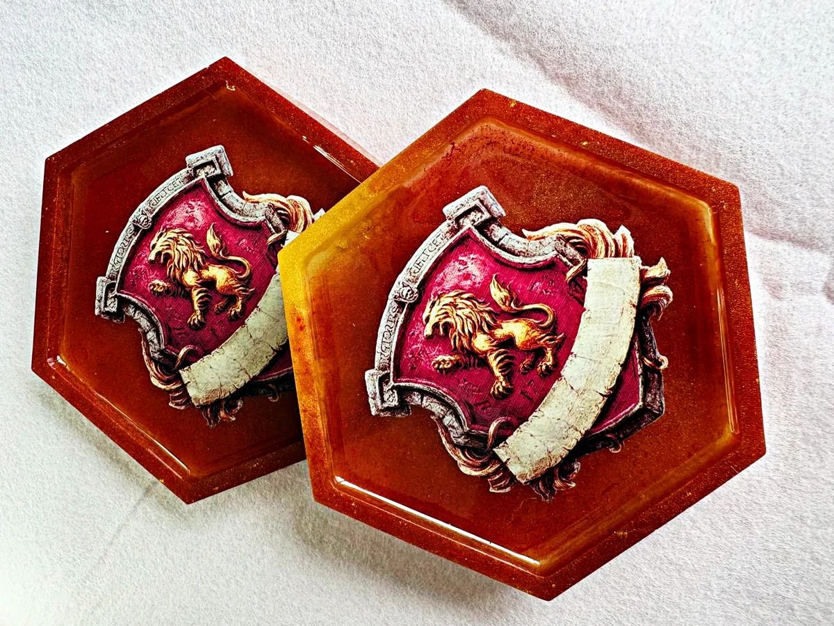Pièces en résine de l’atelier